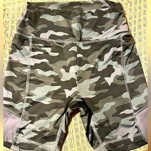 Victoria Secret PINK sport green camp bike shorts.